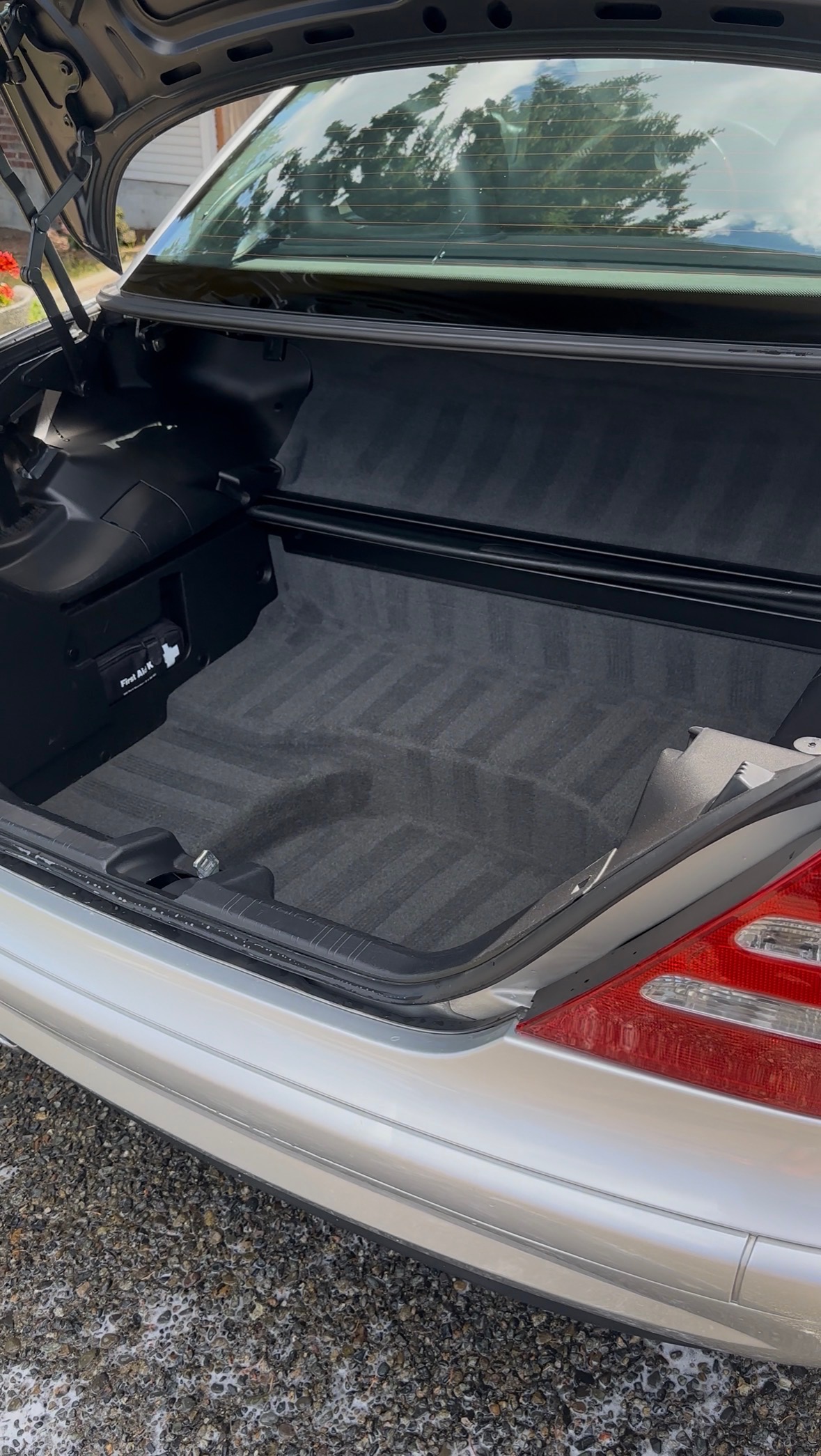 Freshly vacuumed and detailed trunk